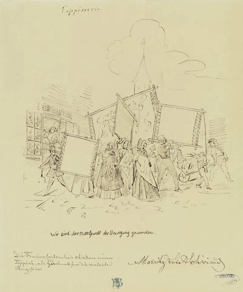 Gruppe Von Frauen Mit Stickrahmen