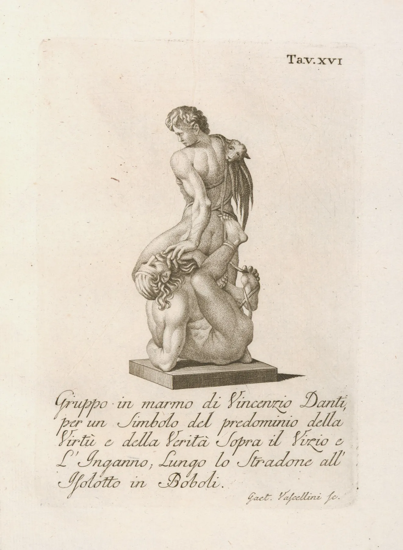 Gruppo In Marmo Di Vincenzio Danti Wall Art by Gaetano Vascellini - High-Resolution Digital Print