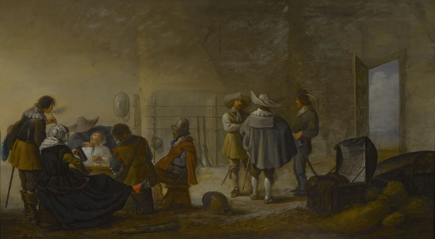 Guardhouse 2 Wall Art by Anthonie Palamedesz. - High-Resolution Digital Print