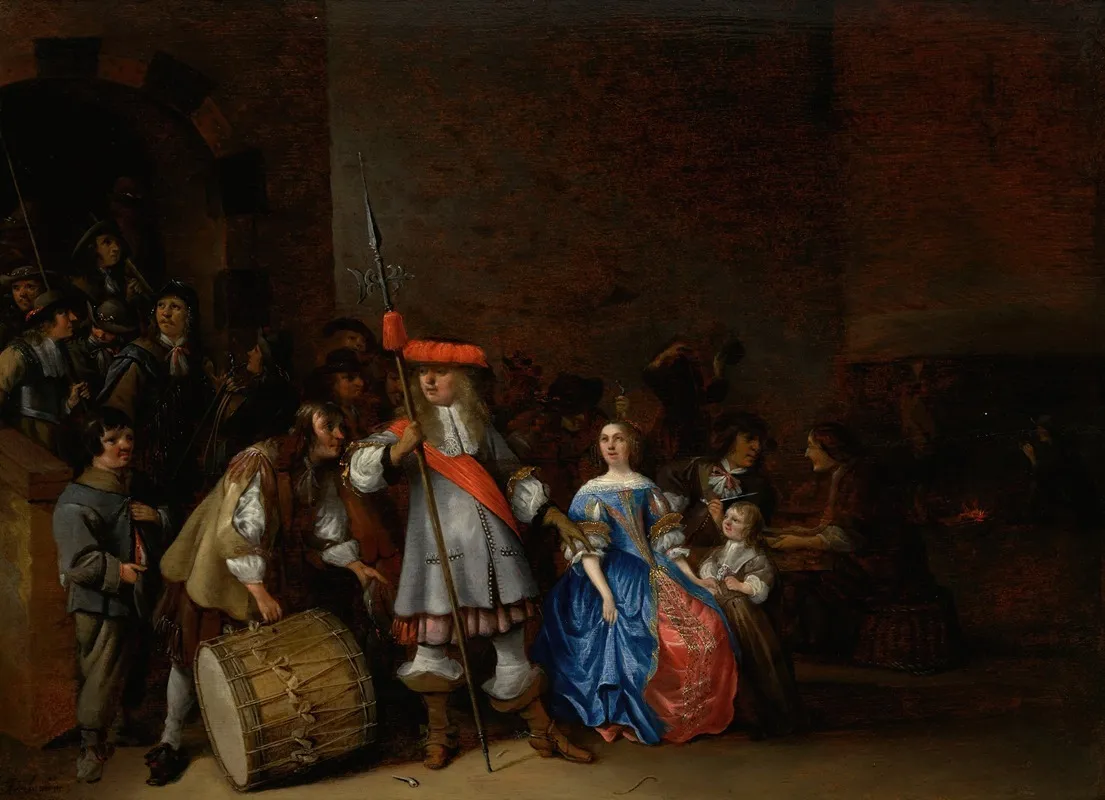 Guardroom Scene 4 Wall Art by Anthonie Palamedesz. - High-Resolution Digital Print
