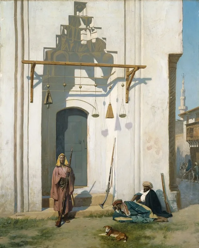 Guards At The Door Of A Tomb