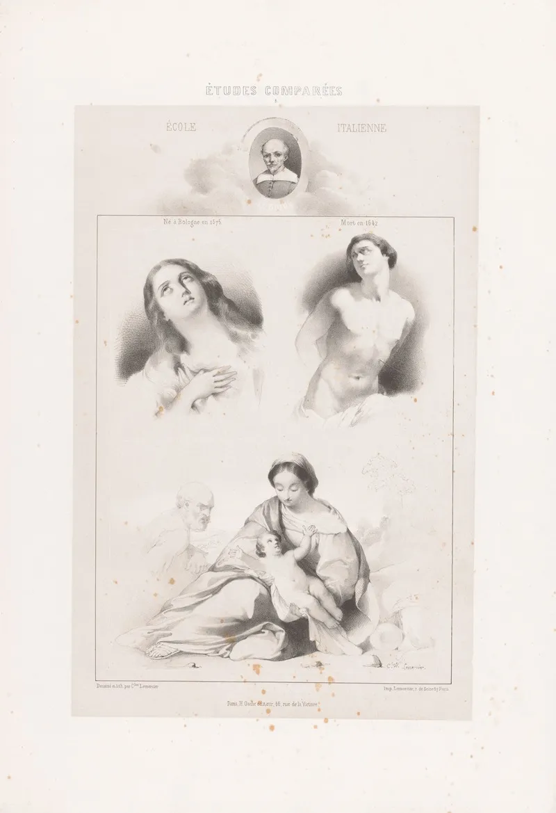 Guido Reni Ecole Italienne Wall Art by Joseph Rose Lemercier - High-Resolution Digital Print