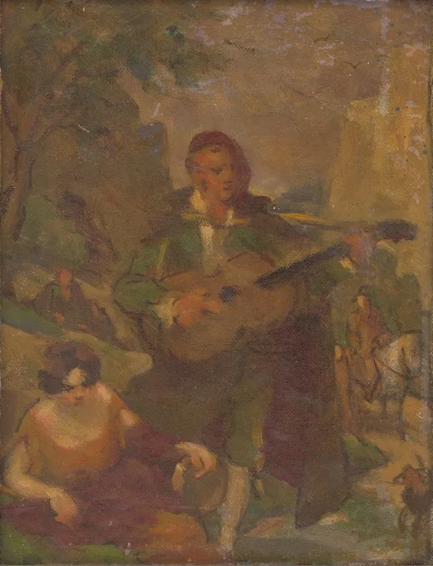 Guitarist Wall Art by Milan Thomka Mitrovský - High-Resolution Digital Print
