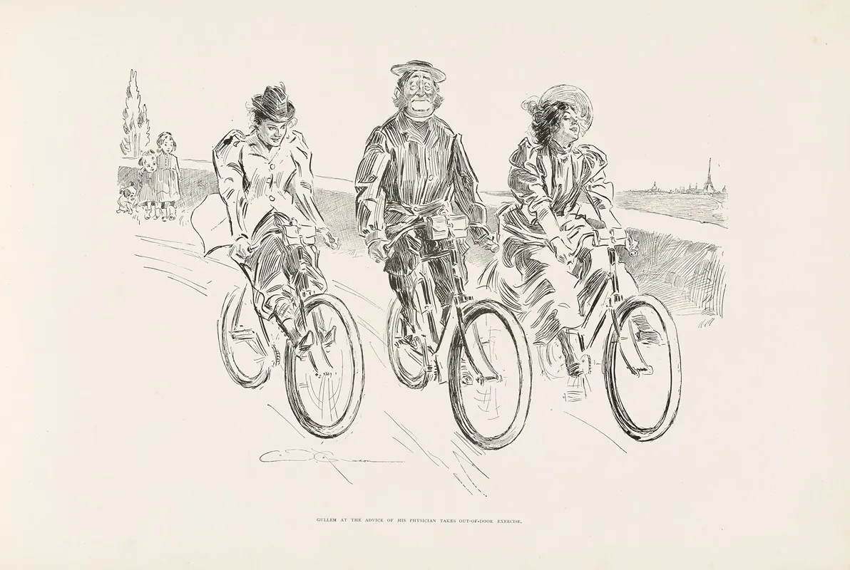 Gullem At The Advice Of His Physician Takes Out Of Door Exercise