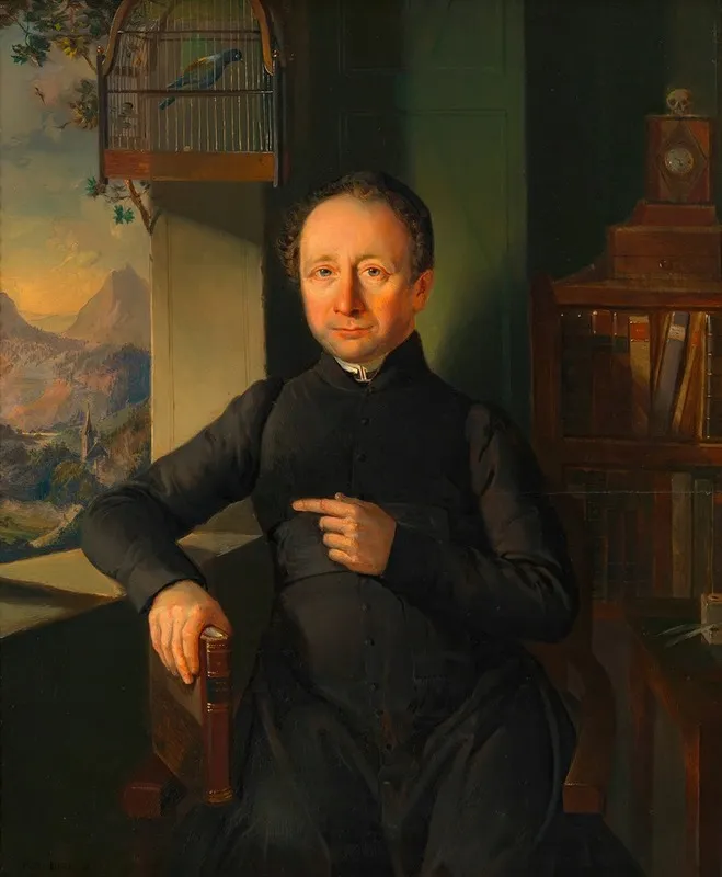 Gunther Anton Weltpriester Und Philosophischer Schriftsteller Wall Art by Franz Aichholzer - High-Resolution Digital Print