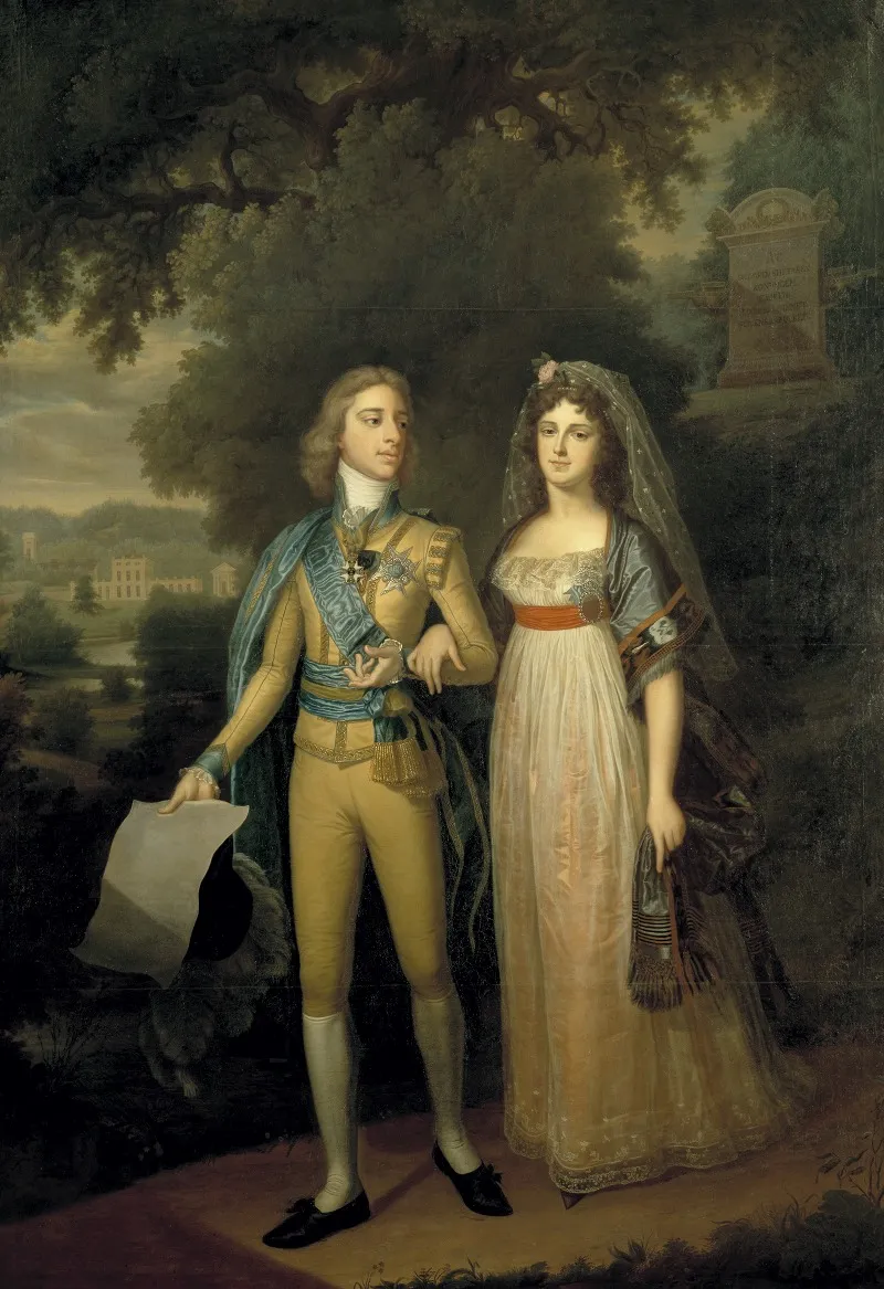 Gustav Iv Adolf 1778 1837 King Of Sweden And Fredrika Dorotea Vilhelmina 1781 1826 Princess Of Baden Queen Of Sweden Wall Art by Jonas Forsslund - High-Resolution Digital Print