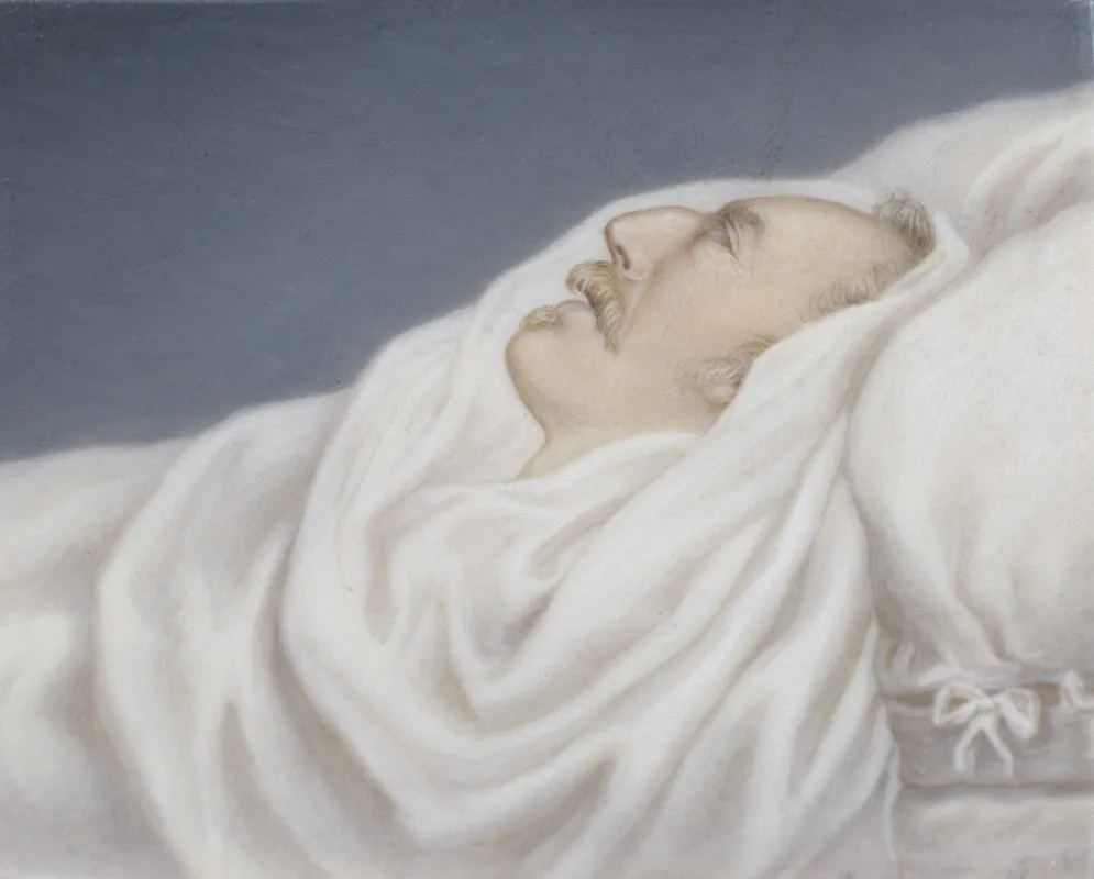 Gustav Iv Adolf 1778 1837 On His Deathbed Wall Art by Gustav Nehrlich - High-Resolution Digital Print