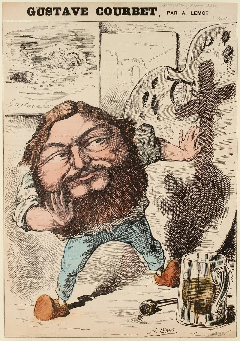 Gustave Courbet Wall Art by Valentin Achille Lemot - High-Resolution Digital Print