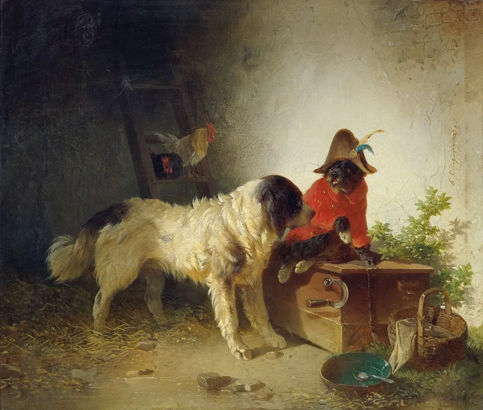 Gute Freunde Wall Art by Carl Pischinger - High-Resolution Digital Print