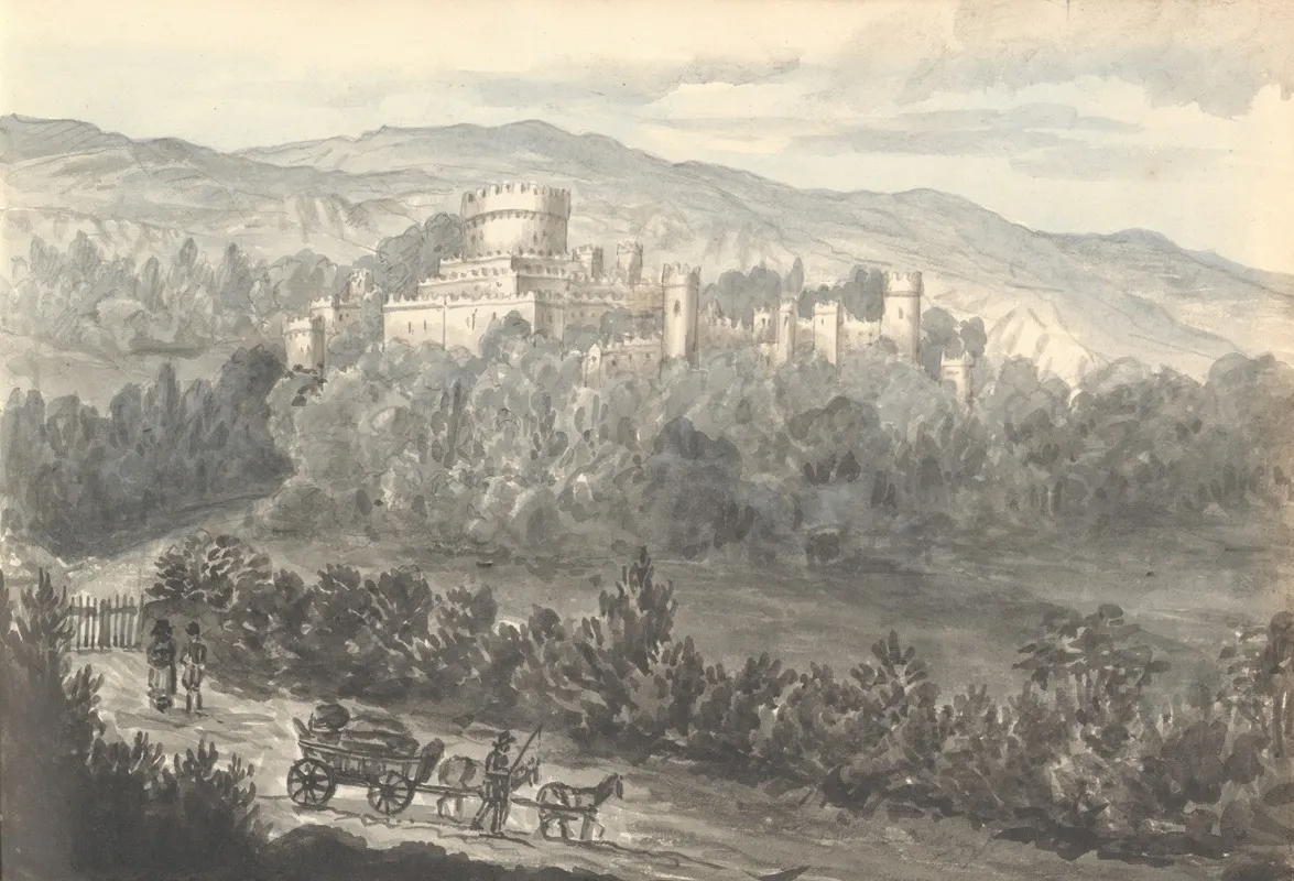 Gwrich Castle From The Road August 1830