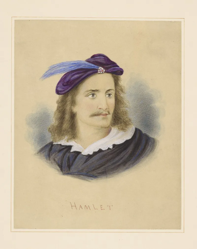 H Beerbohm Tree As Hamlet Wall Art by Augustus Toedteberg - High-Resolution Digital Print
