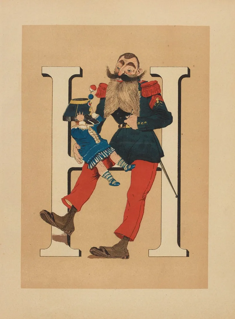 H Hest Un Sapeur Infanterie De Ligne Wall Art by Henri de Sta - High-Resolution Digital Print