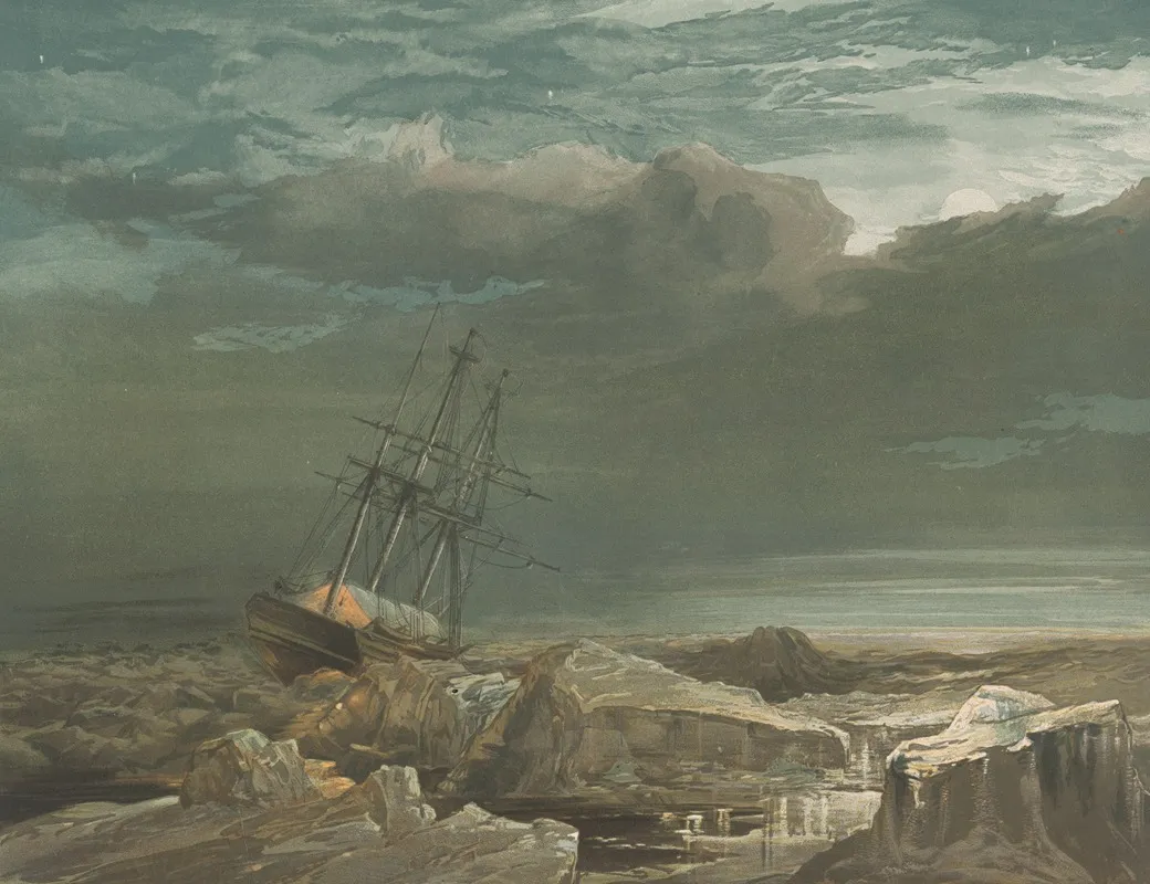 H M S Investigator In The Pack Wall Art by Samuel Gurney Cresswell - High-Resolution Digital Print