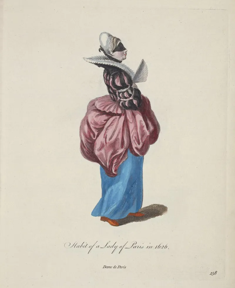 Habit Of A Lady Of Paris In 1626 Dame De Paris