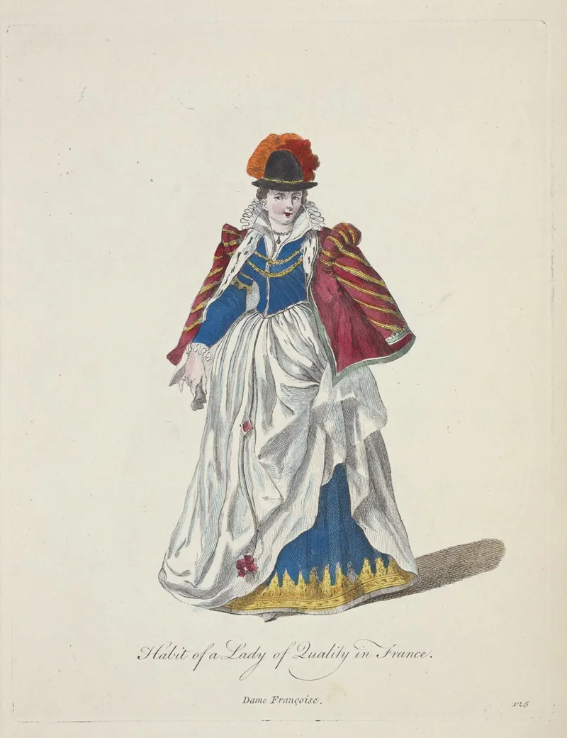 Habit Of A Lady Of Quality In France Dame Francoise