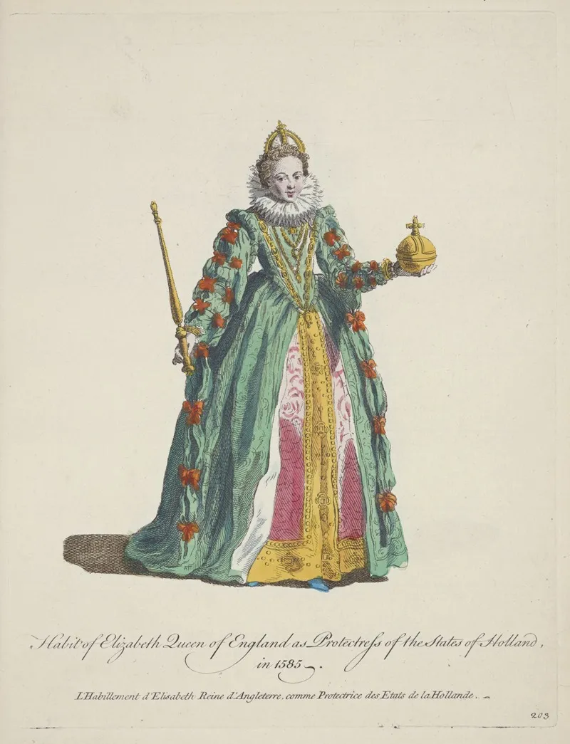 Habit Of Elizabeth Queen Of England As Protectoress Of The States Of Holland