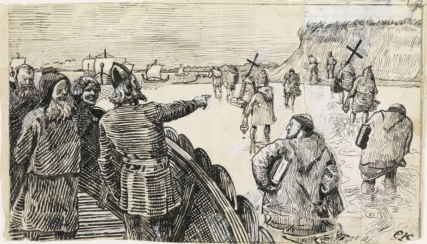 Hacon The Jarl Shot Upon Land All The Priests And Learned Men