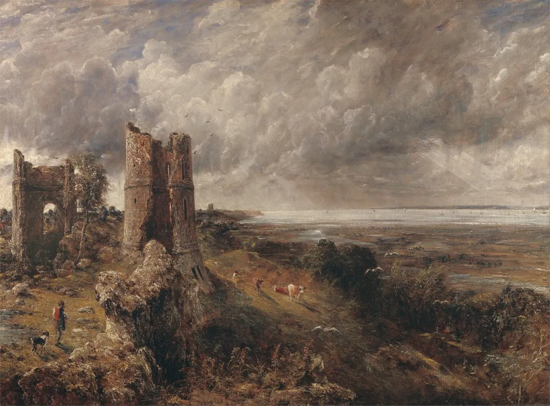 Hadleigh Castle The Mouth Of The Thames Morning After A Stormy Night Wall Art by John Constable - High-Resolution Digital Print