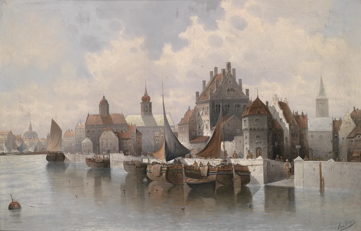 Hafenstadt 2 Wall Art by August Von Siegen - High-Resolution Digital Print