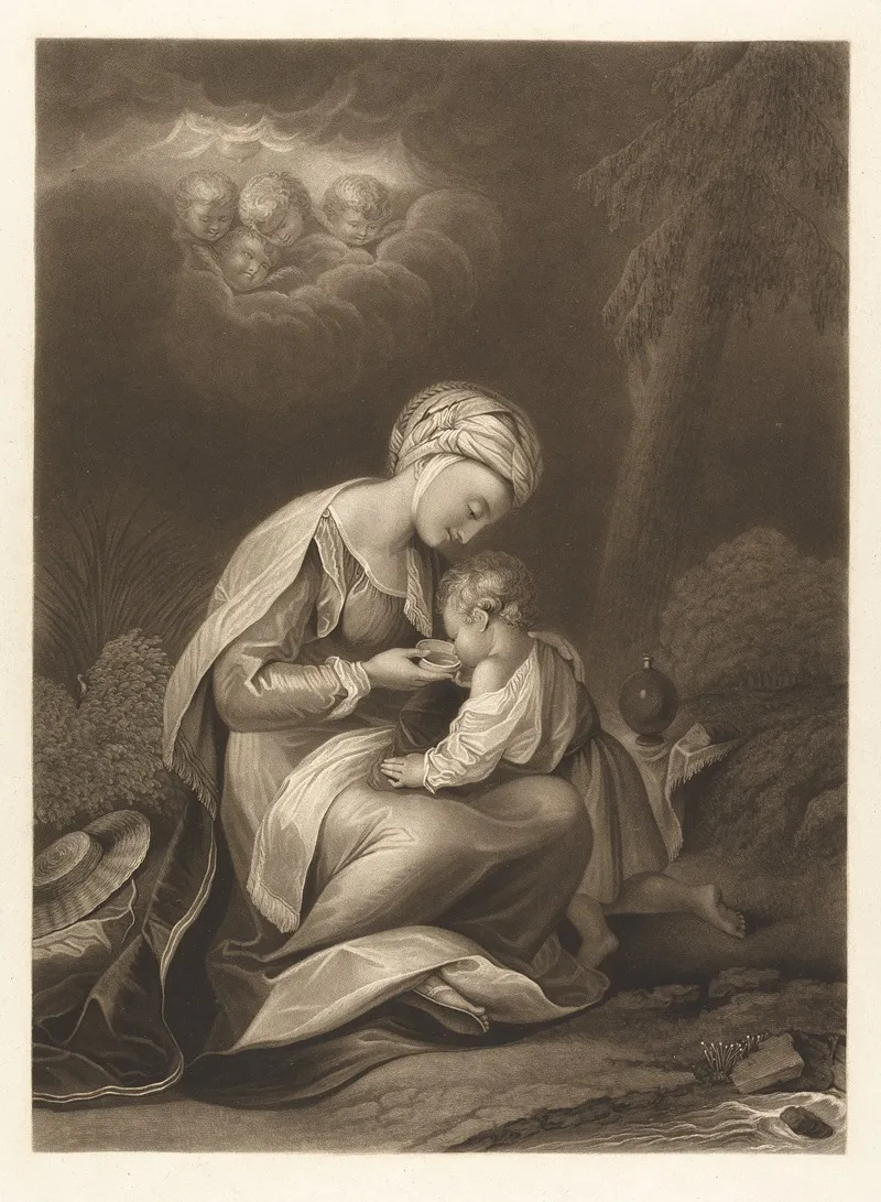 Hagar And Ishmael 5 Wall Art by William Say - High-Resolution Digital Print
