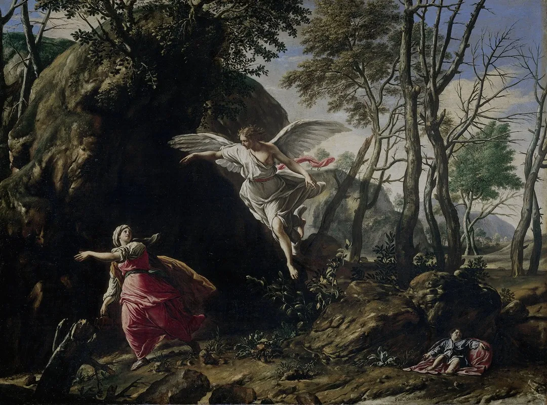 Hagar And Ishmael In The Wilderness 2 Wall Art by Francesco Cozza - High-Resolution Digital Print