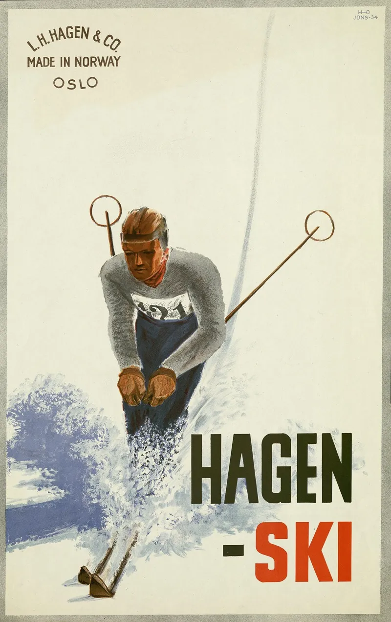 Hagen Ski Wall Art by Einar Johnsen - High-Resolution Digital Print