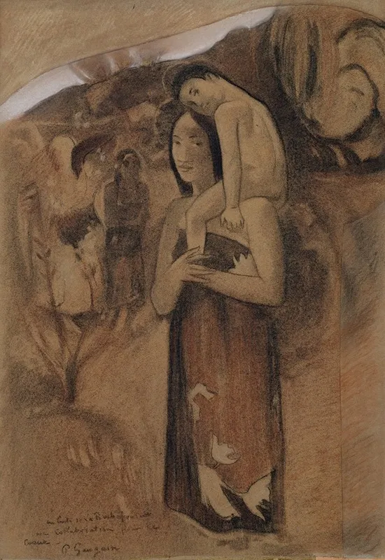 Hail Mary Ia Orana Maria Wall Art by Paul Gauguin - High-Resolution Digital Print