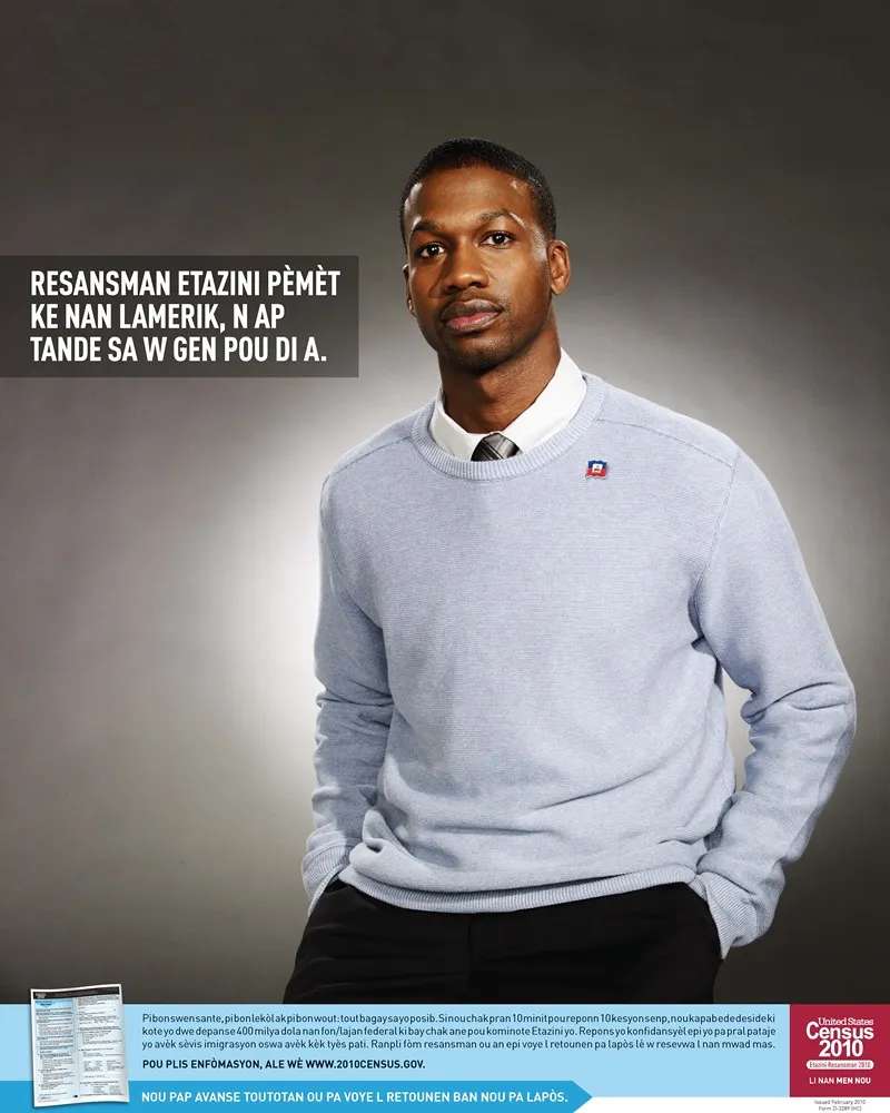 Haitian Awareness Poster by Bureau of the Census - High-Resolution Digital Print