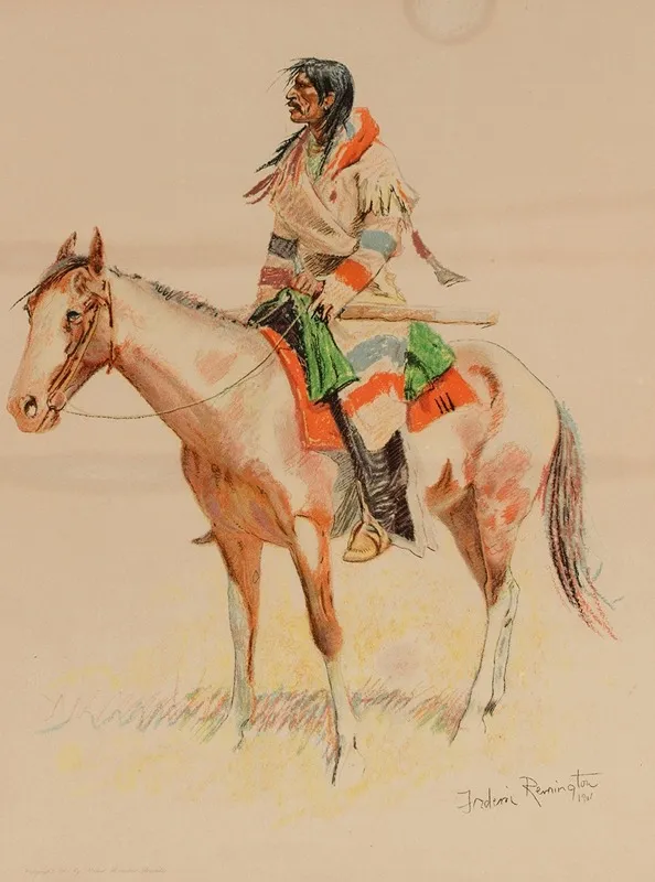 Half Breed Wall Art by Frederic Remington - High-Resolution Digital Print
