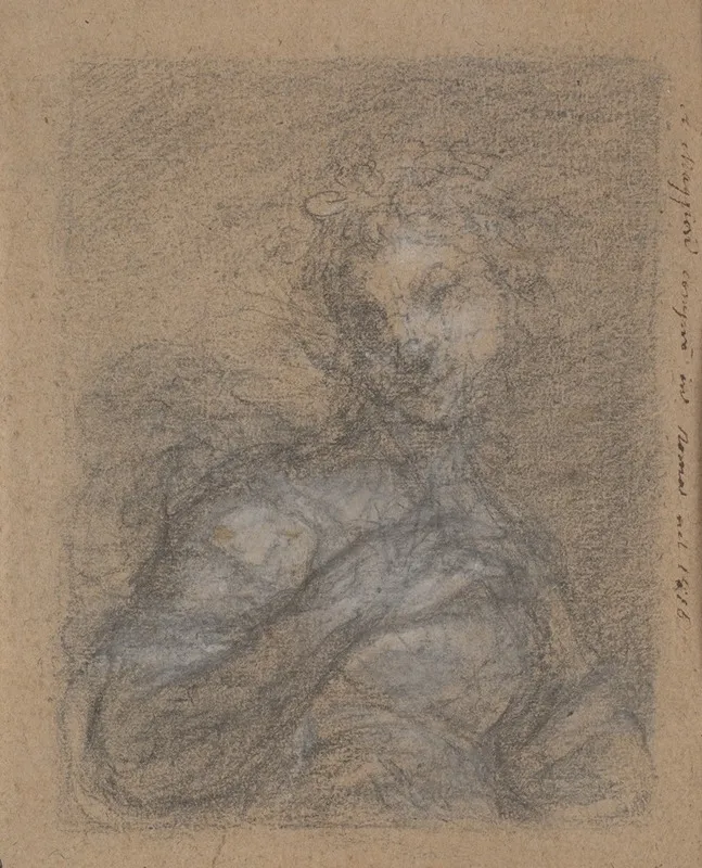 Half Length Female Figure Wall Art by Francesco Curradi - High-Resolution Digital Print