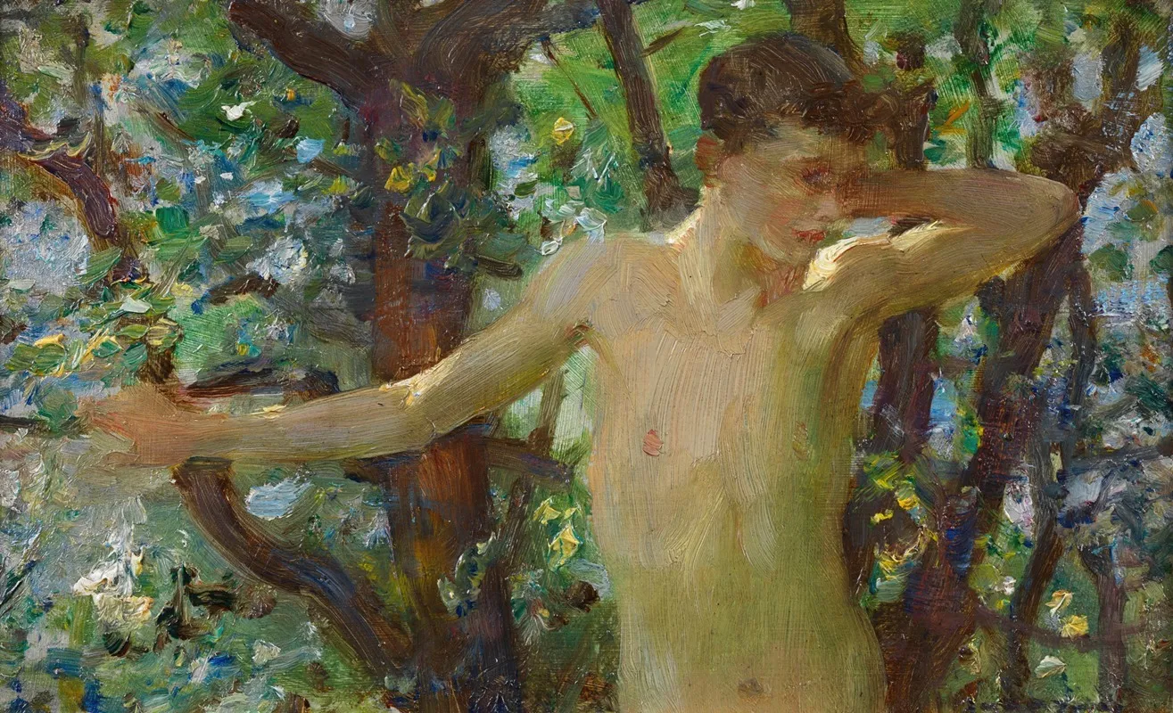 Half Length Study Of A Boy
