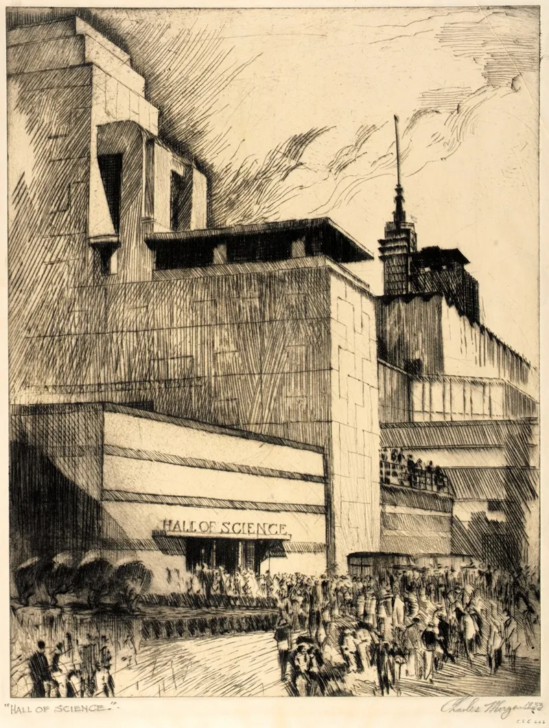 Hall Of Science Chicago Fair Wall Art by Charles L. Morgan - High-Resolution Digital Print