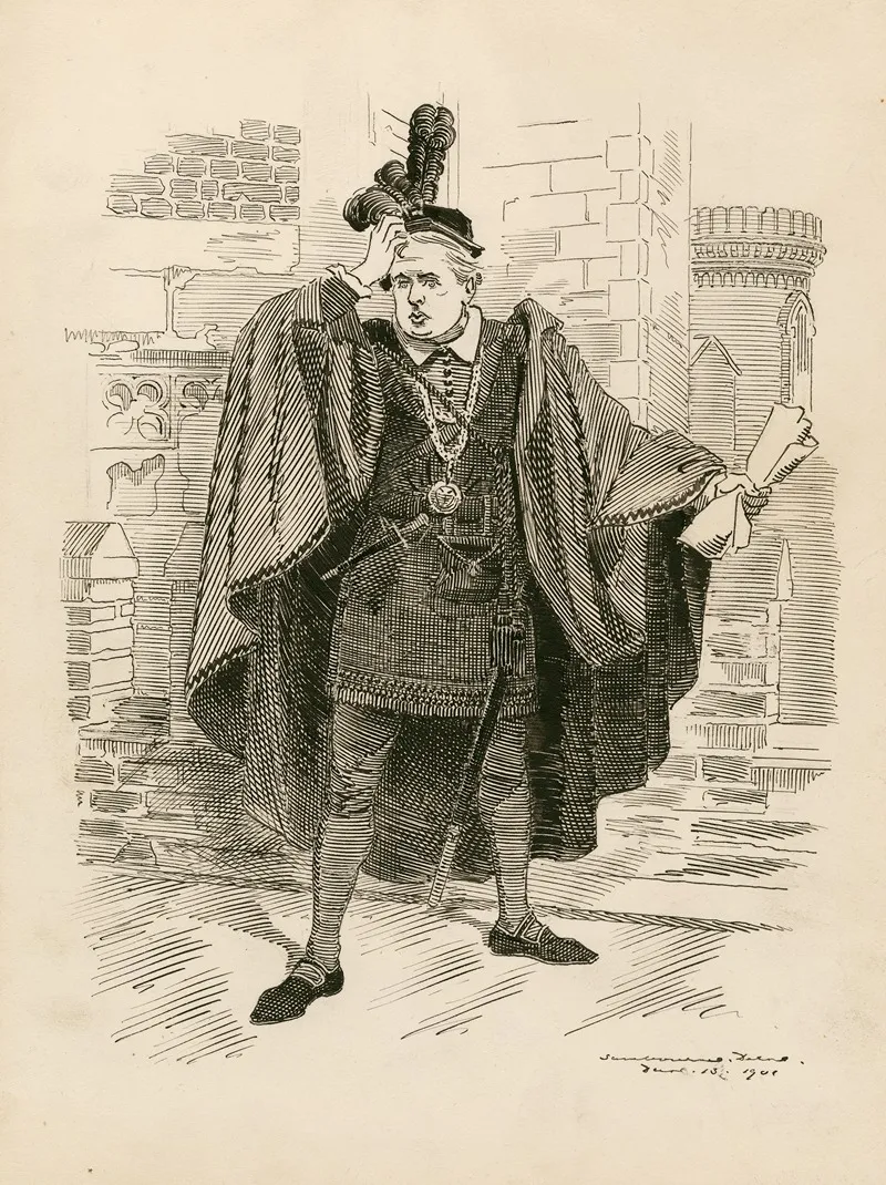 Hamlet 8 Wall Art by Edward Linley Sambourne - High-Resolution Digital Print