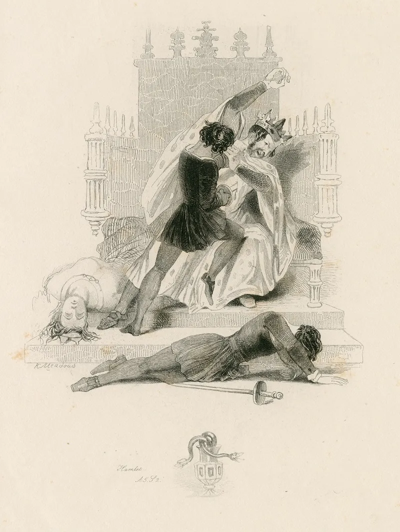 Hamlet A 5 S 2 Wall Art by Joseph Kenny Meadows - High-Resolution Digital Print