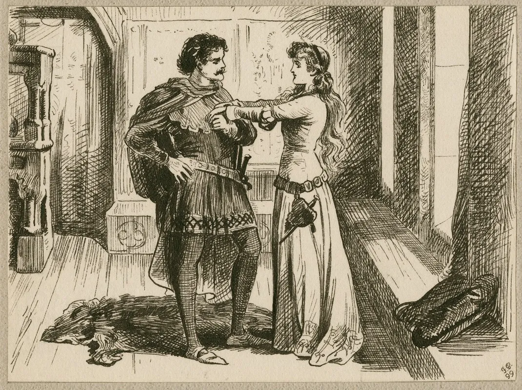 Hamlet Act I Scene 3 Wall Art by J. E. Pawsey - High-Resolution Digital Print