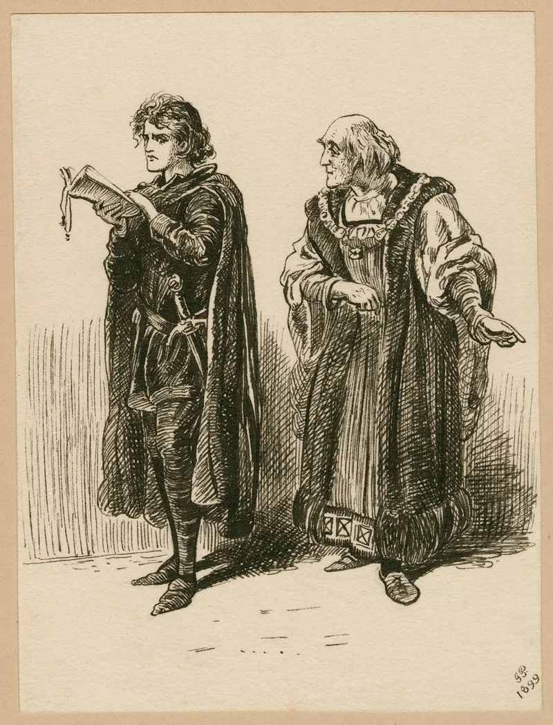 Hamlet Act Ii Scene 2 Wall Art by J. E. Pawsey - High-Resolution Digital Print