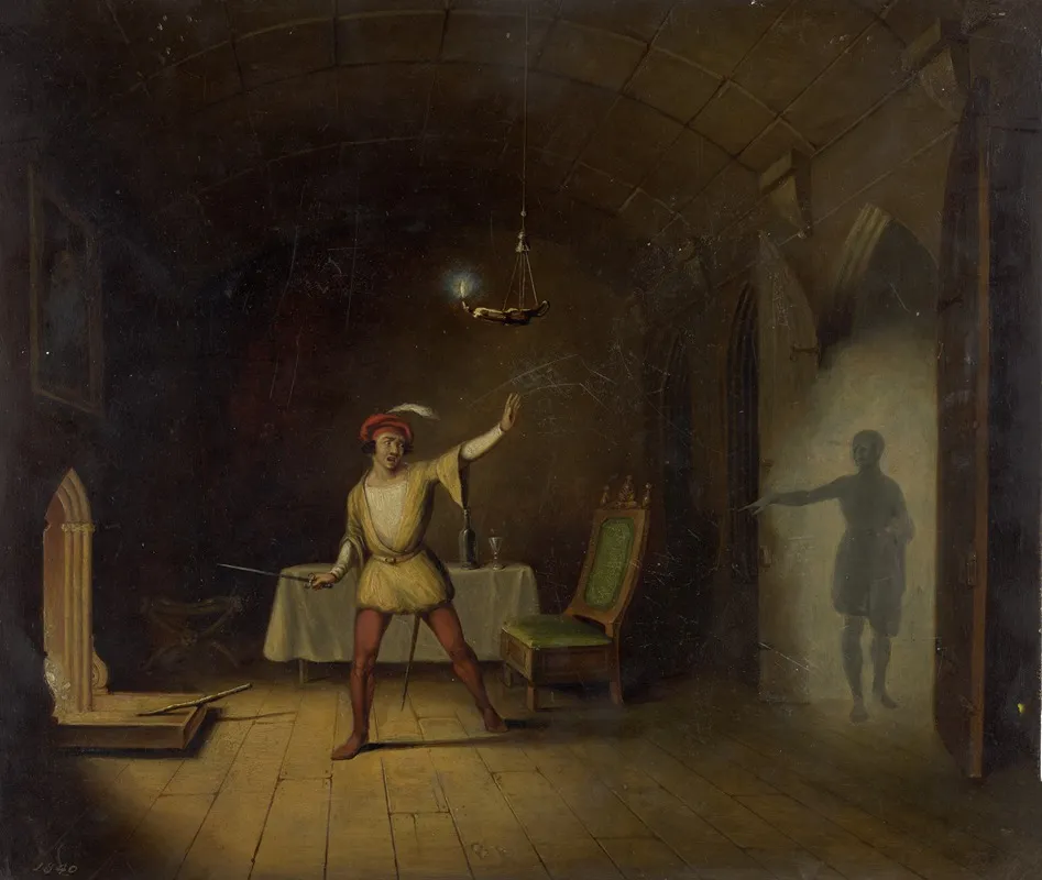 Hamlet And Ghost Wall Art by William Henry Freeman - High-Resolution Digital Print