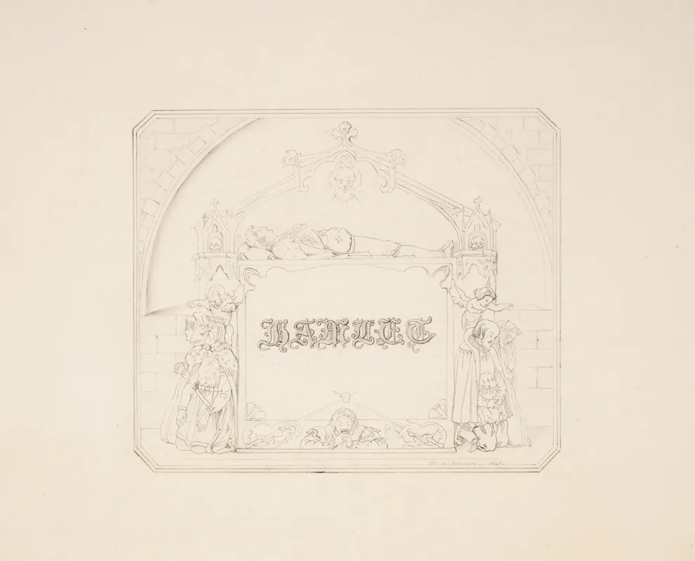 Hamlet Title Page Wall Art by William M. Anderson - High-Resolution Digital Print