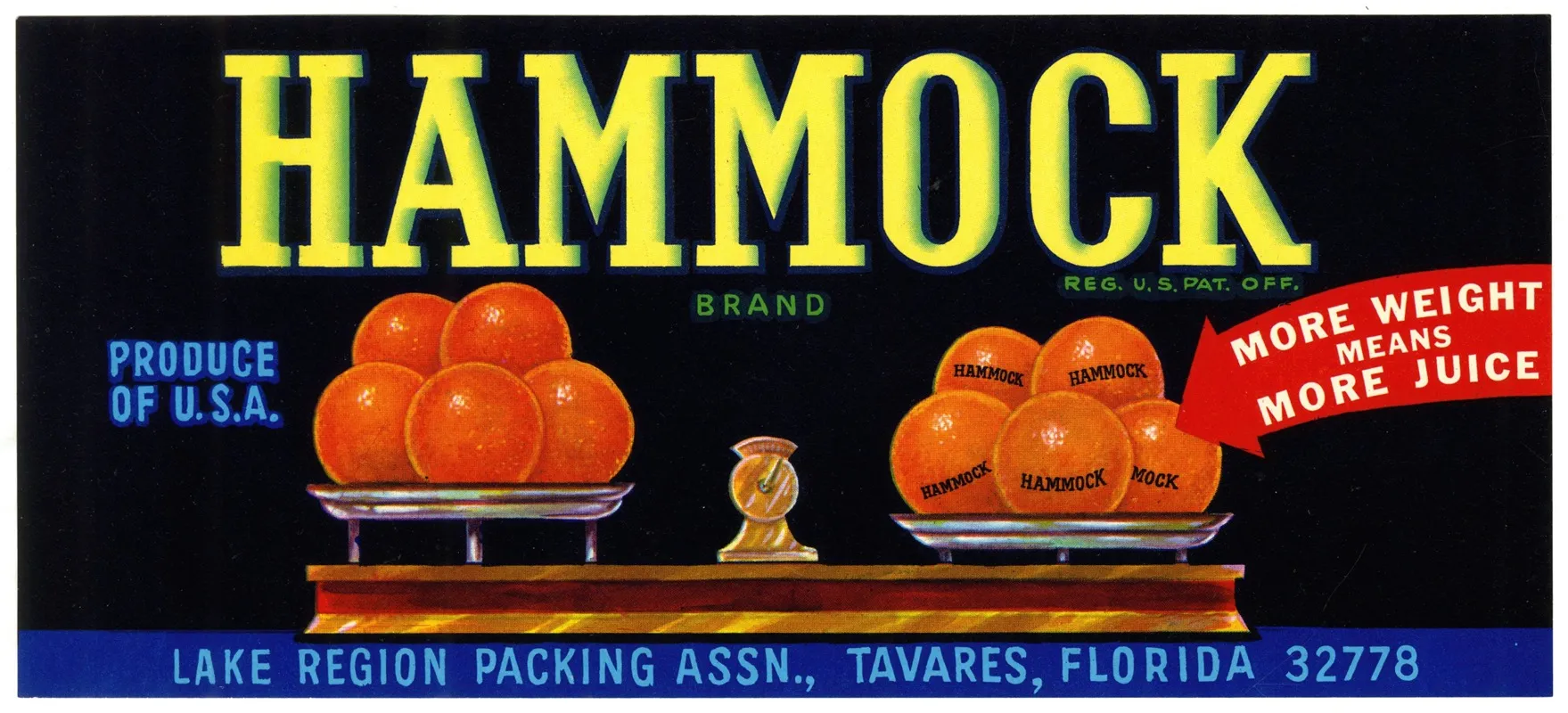 Hammock Brand Citrus Label 2