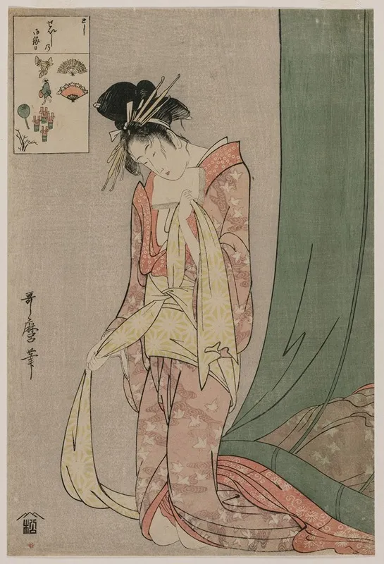 Hanaogi Of Ogiya From The Series Picture Puzzles