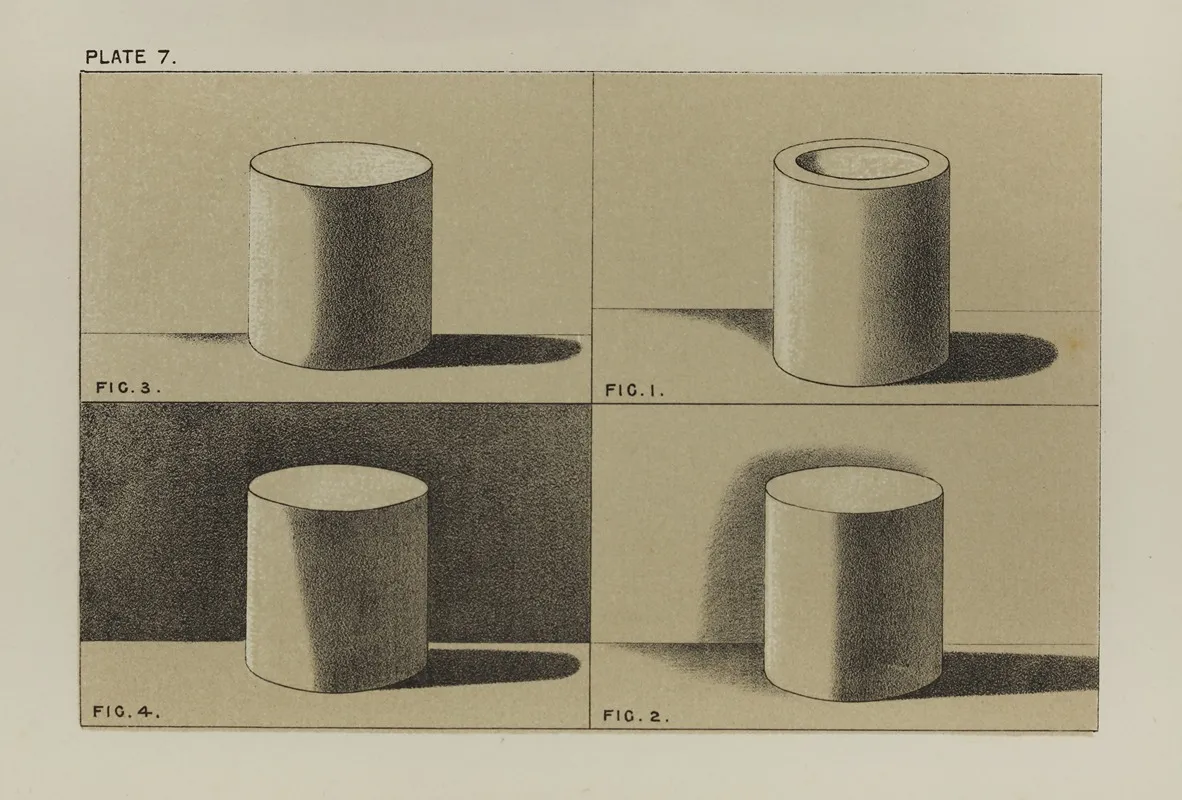 Handbook Of Light And Shade With Especial Reference To Model Drawing Pl 07 Wall Art by Mary Philadelphia Merrifield - High-Resolution Digital Print