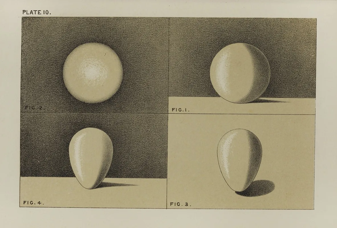 Handbook Of Light And Shade With Especial Reference To Model Drawing Pl 10 Wall Art by Mary Philadelphia Merrifield - High-Resolution Digital Print