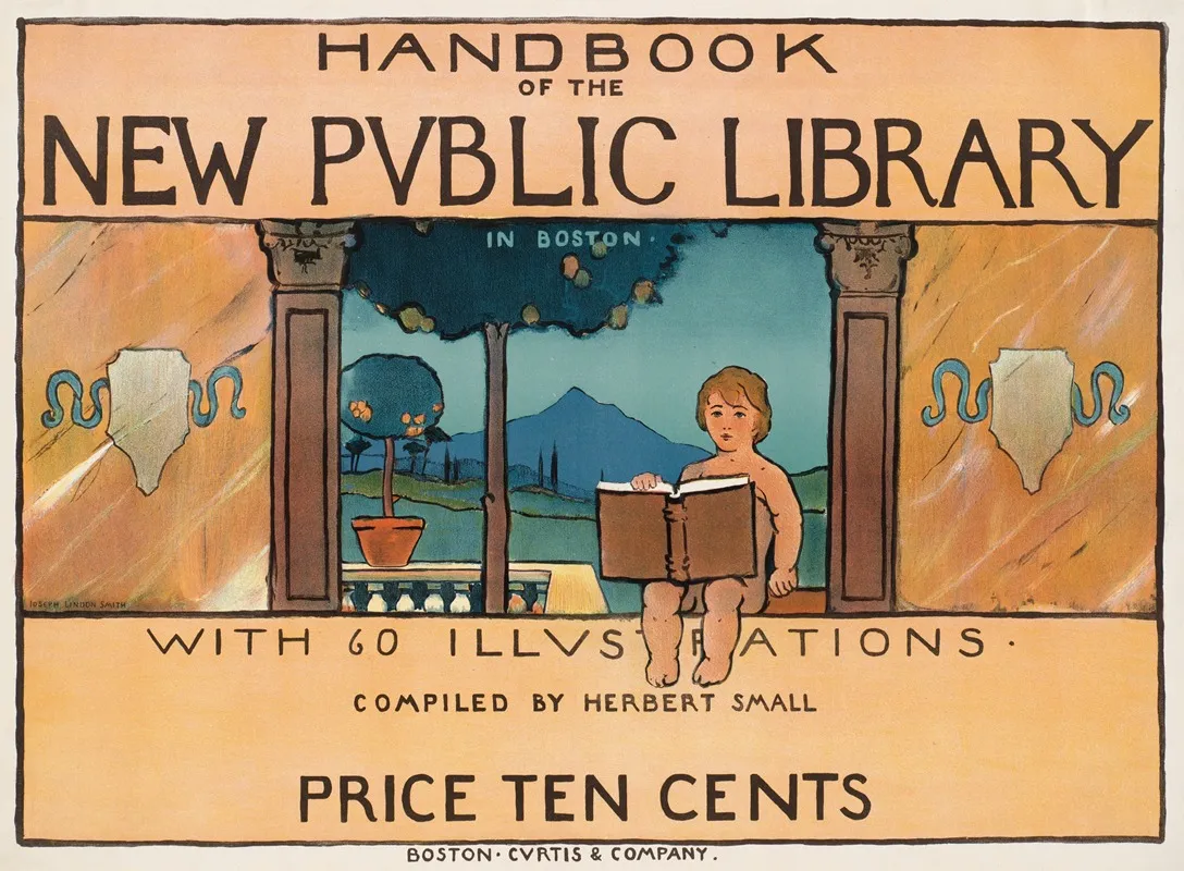 Handbook Of The New Public Library In Boston Wall Art by Joseph Lindon Smith - High-Resolution Digital Print