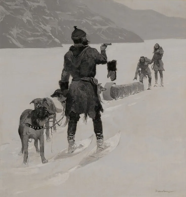 Hands Off Wall Art by Frederic Remington - High-Resolution Digital Print