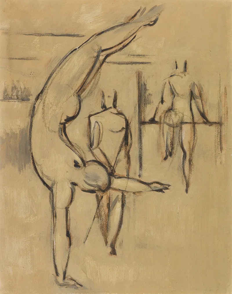 Handstand 2 Wall Art by Willi Baumeister - High-Resolution Digital Print