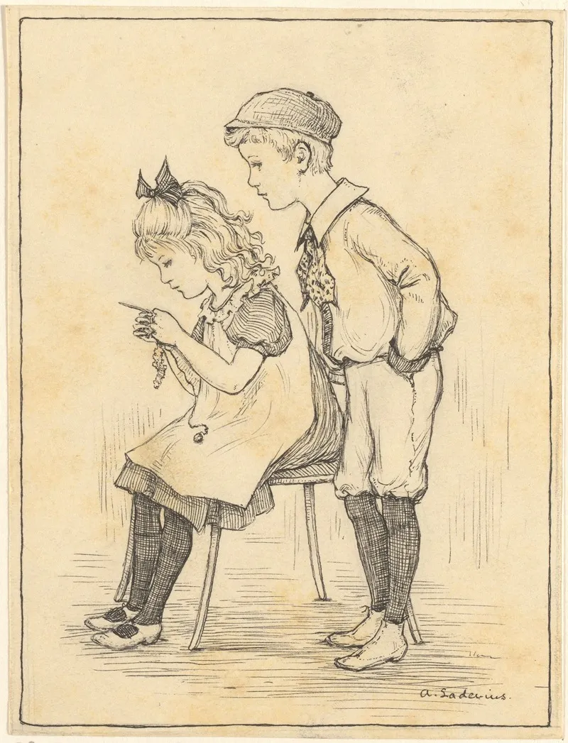 Handwerkend Meisje