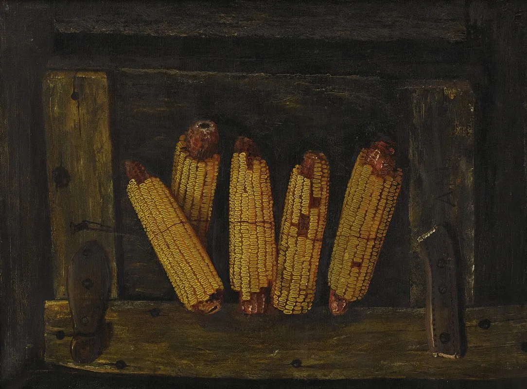Hanging Ears Of Corn Wall Art by Alfred Montgomery - High-Resolution Digital Print