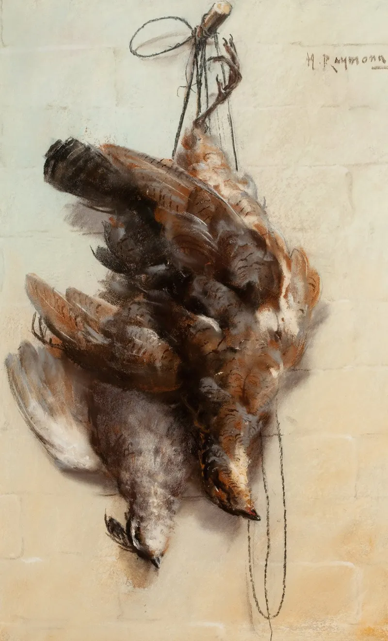 Hanging Fowl Wall Art by H. Raymond - High-Resolution Digital Print