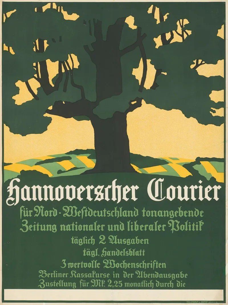 Hannoverscher Kurier Wall Art by Hollerbaum &amp; Schmidt - High-Resolution Digital Print