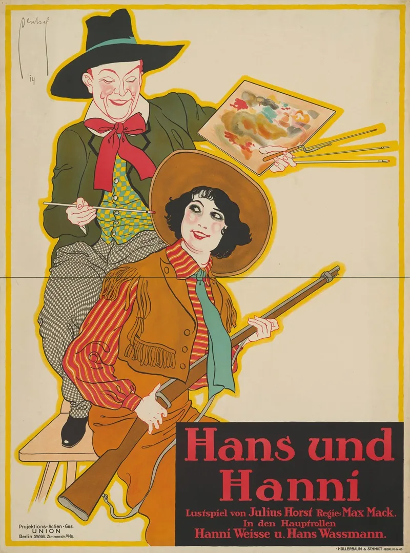 Hans Und Hanni Wall Art by Ernst Deutsch - High-Resolution Digital Print